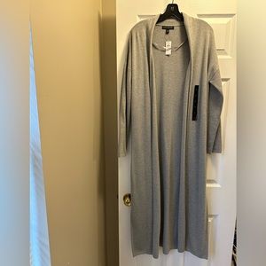 Banana Republic Factory long gray cardigan